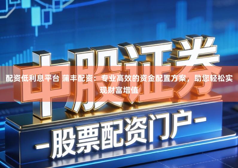 配资低利息平台 蒲丰配资:专业高效的资金配置方案,助您轻松实现财富增值